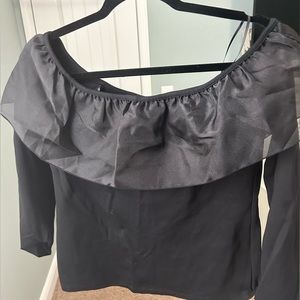 off the shoulder long sleeve top